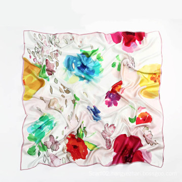 Silk Big Square Scarf 110 * 110cm for Women